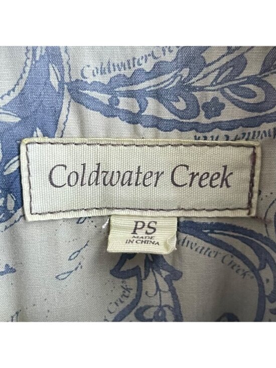 Coldwater Creek Women Western Boho Denim Jacket Size PS Southwestern Embroidered - Picture 3 of 13